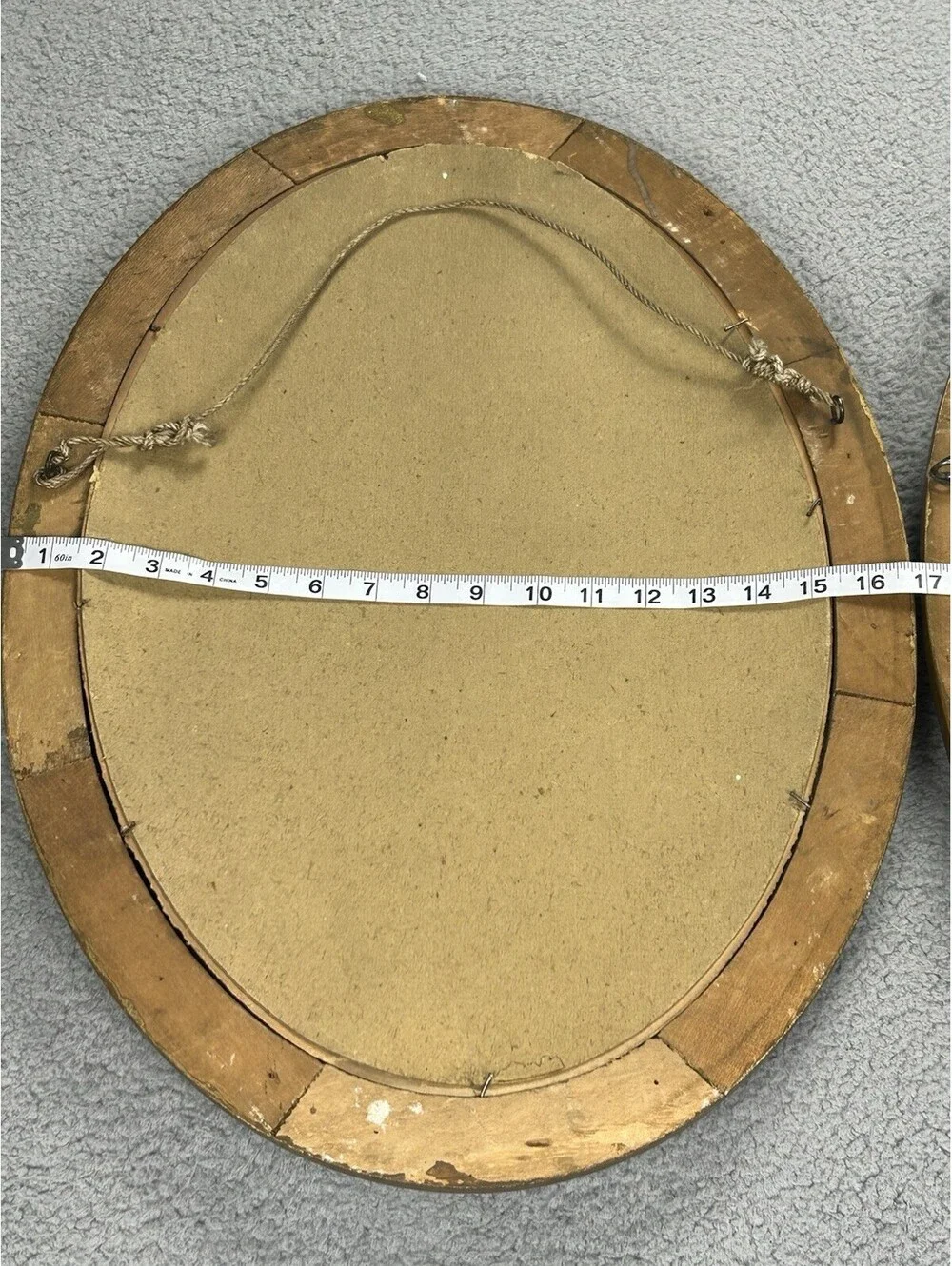Antique WWI Soldier & Wife Pair Oval Convex Bubble Glass Portrait Frames